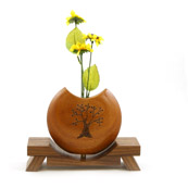Jim Zorn - Mahogany and Walnut Vase
