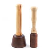 Jerry Fisher - Mallets , Walnut/Maple with Oil Finish, 9″ x 3″ and 8 1⁄2″ x 1 1⁄2″