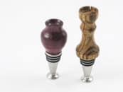 Peter Osborn - Bottle Stoppers, Zebrawood and Purpleheart with Aussie Oil Finish