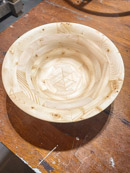 Dan Luttrell -  Bowl. Spruce/Pine/Fir Dimensional Lumber Finished with Danish Oil, 9″ x 3 1/2″